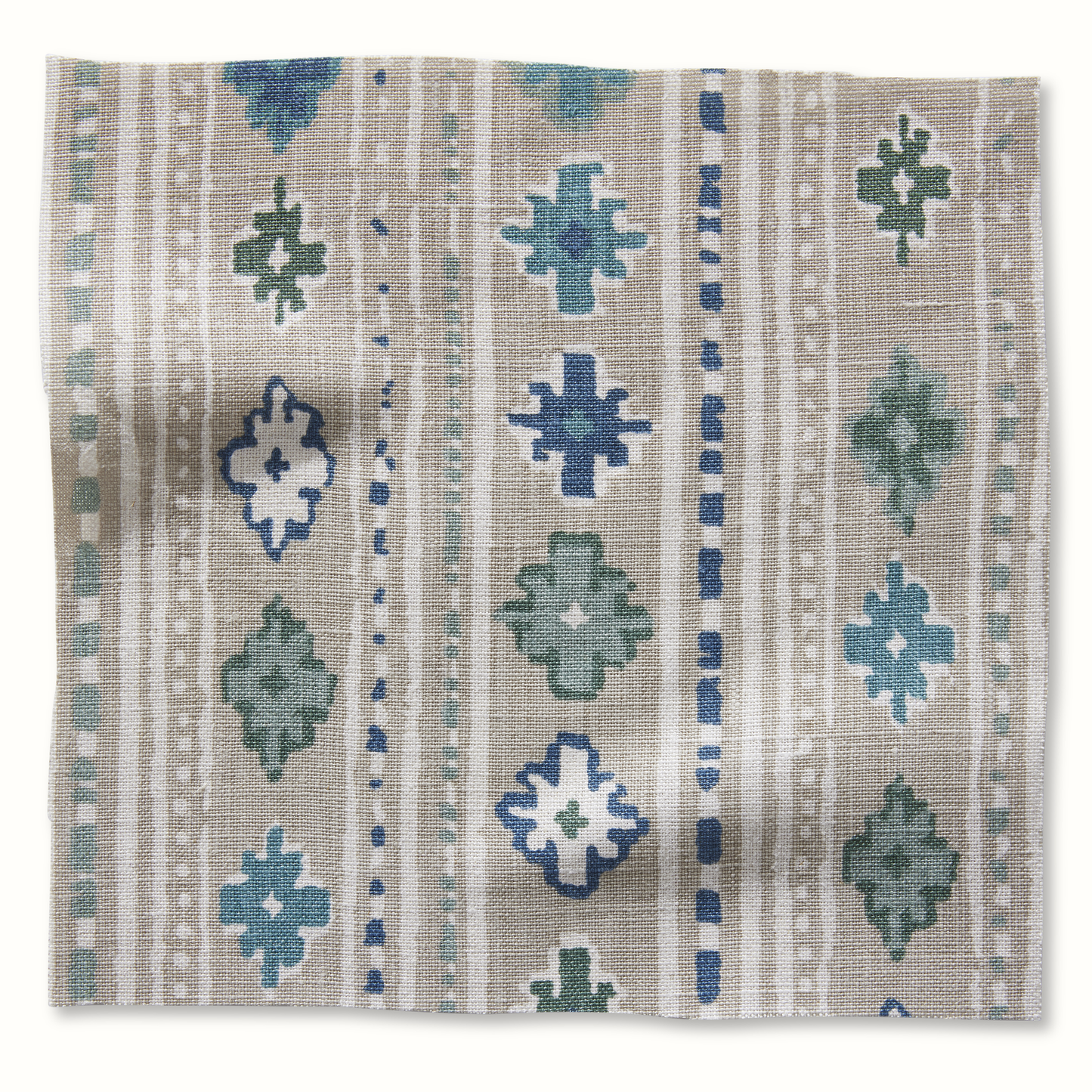 Gita - Mist/Indigo on Natural