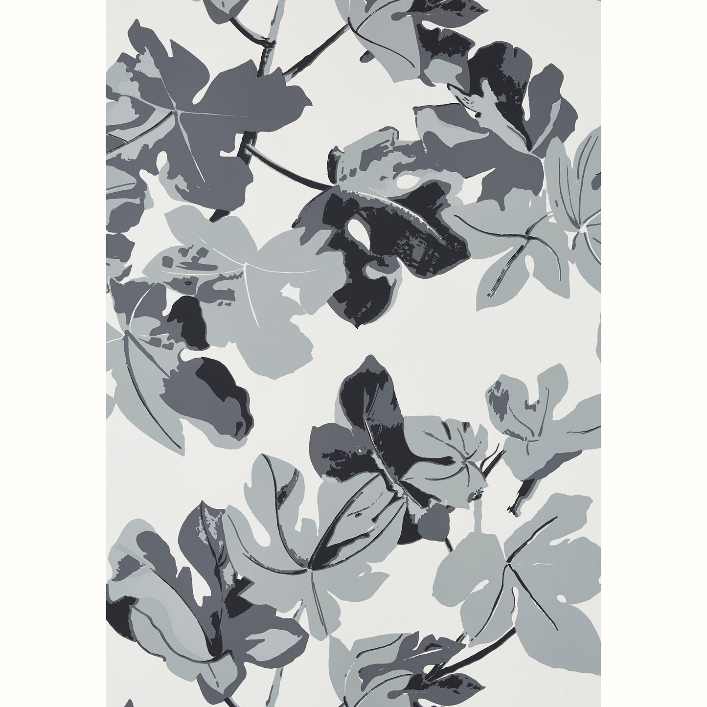 Fig Leaf - Gray on White