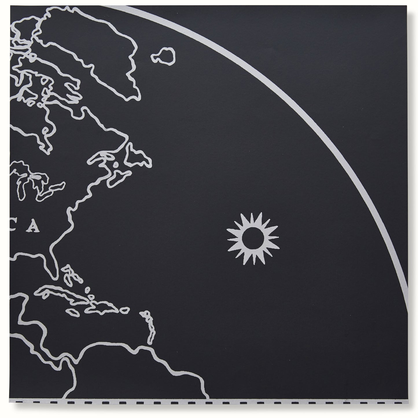 Globe - White on Gray