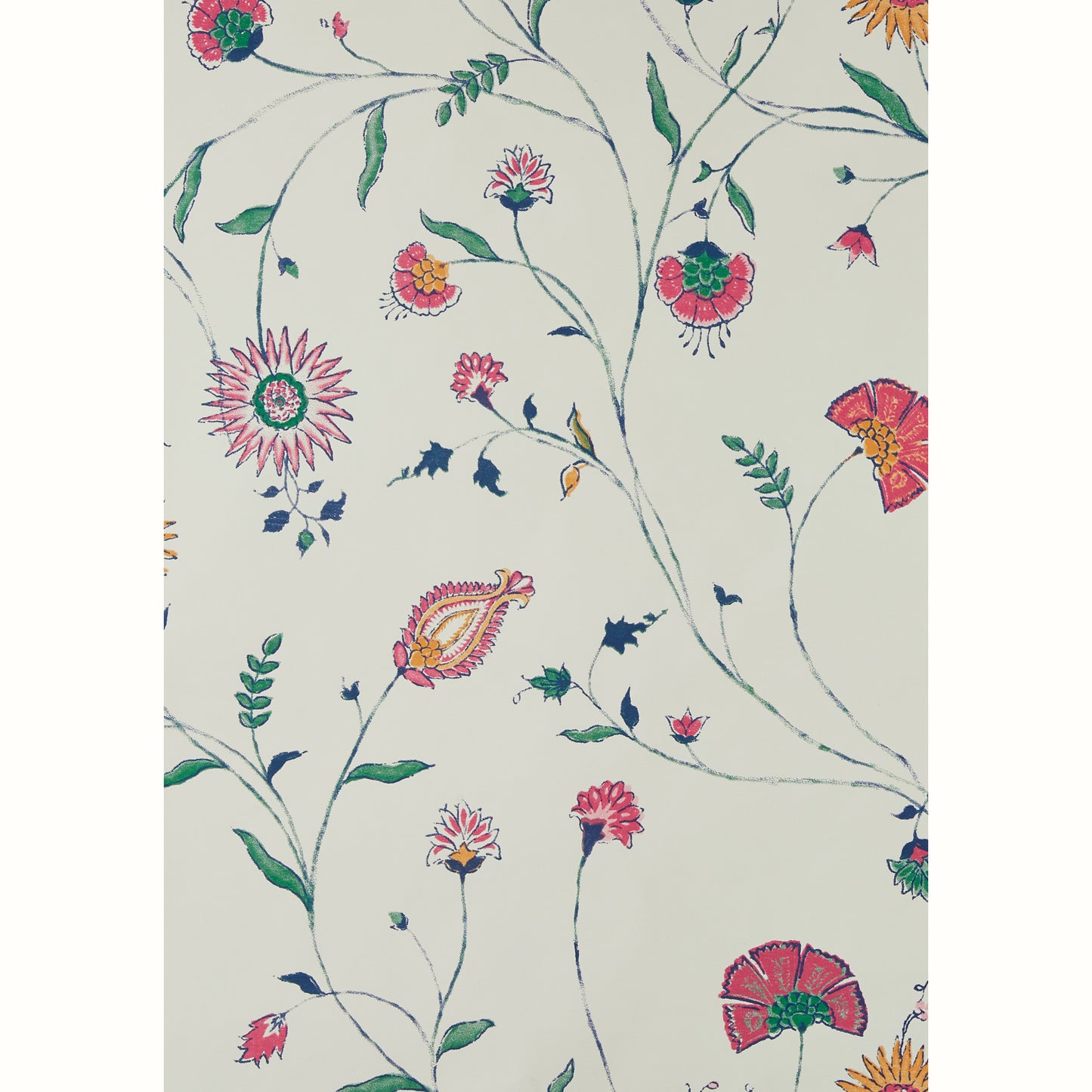 Indian Chintz - Pink/Orange