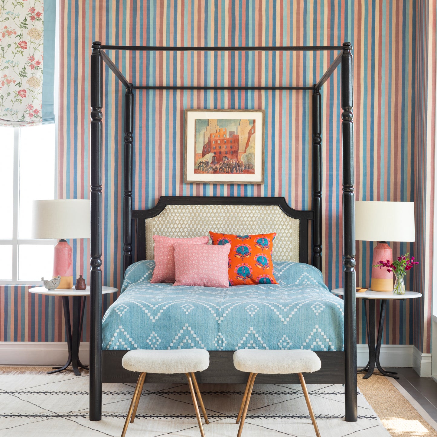 Jacob's Stripe - Blue/Pink