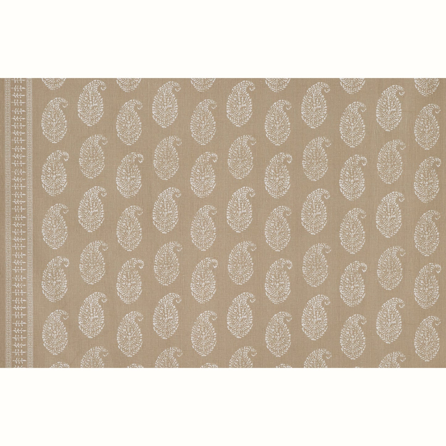 Kashmir Paisley - White/Stone