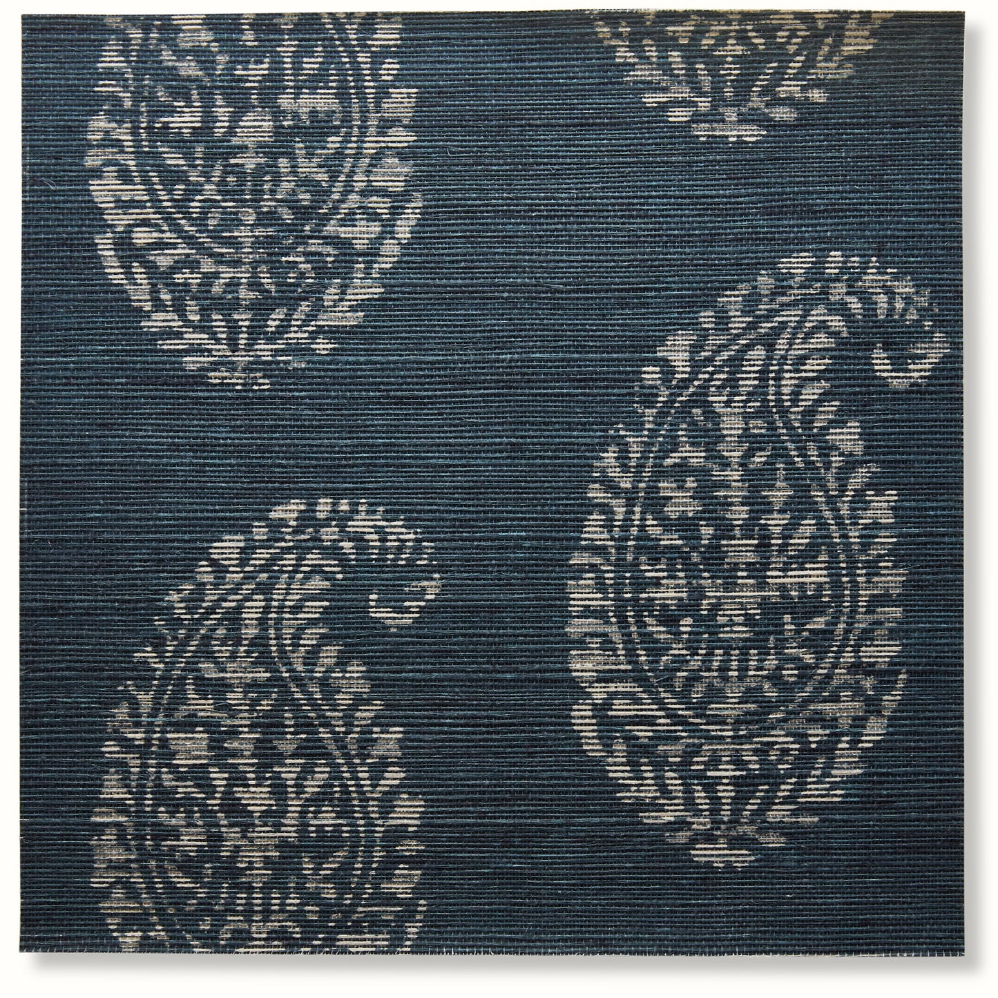 Kashmir Paisley - Sapphire/Ivory