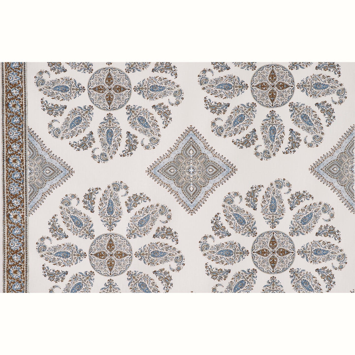 Samarkand - Blue/Brown on Oyster