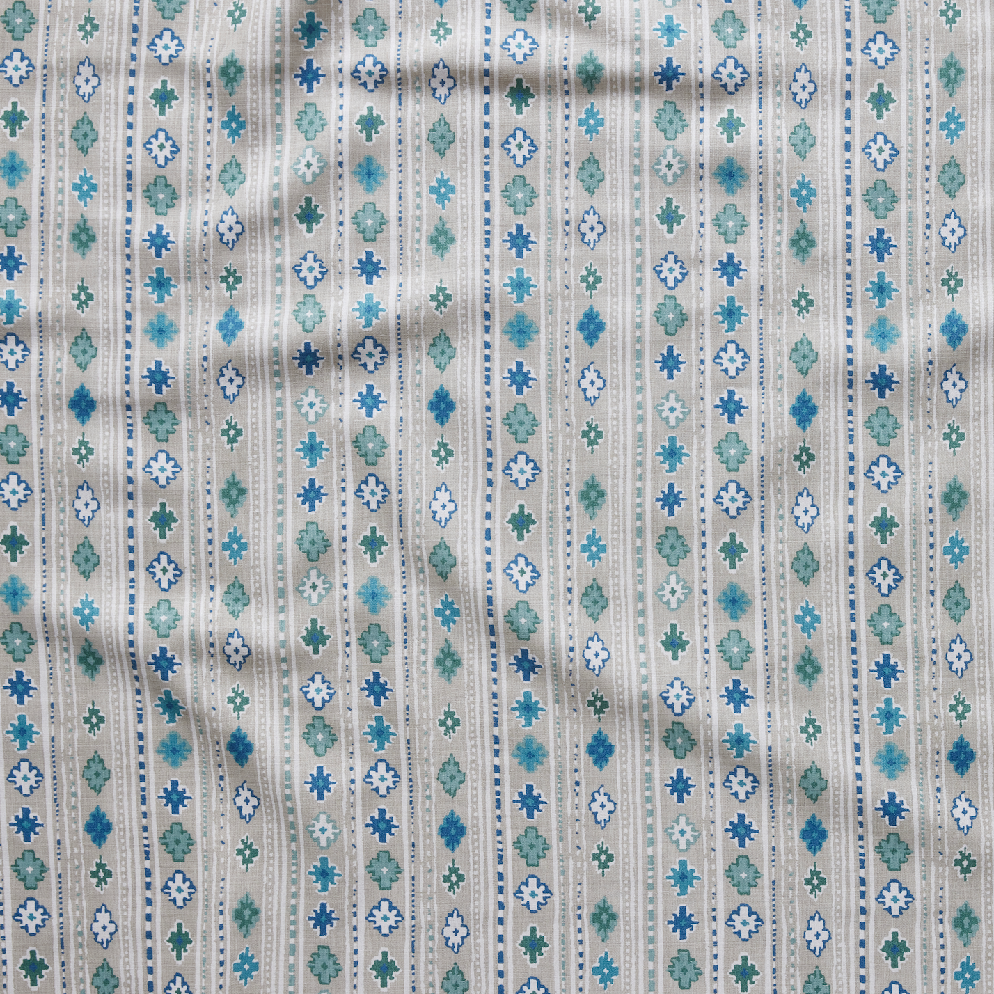 Gita - Mist/Indigo on Natural