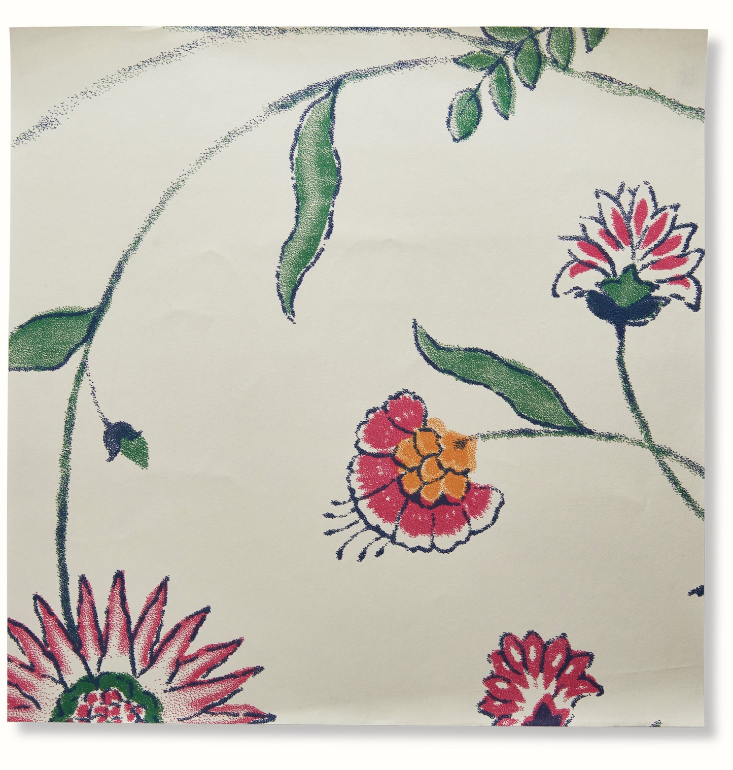 Indian Chintz - Pink/Orange