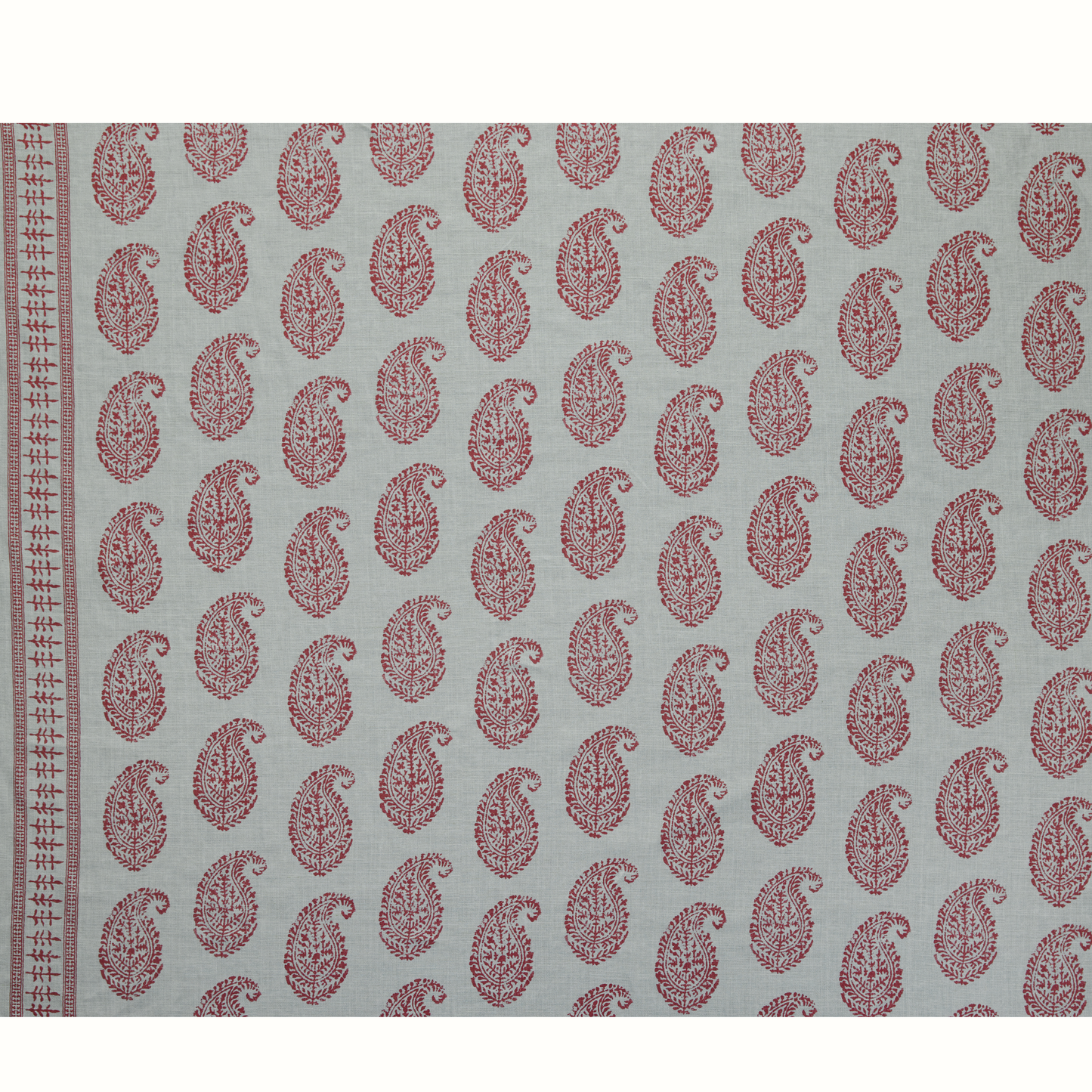 Kashmir Paisley - Red/Blue