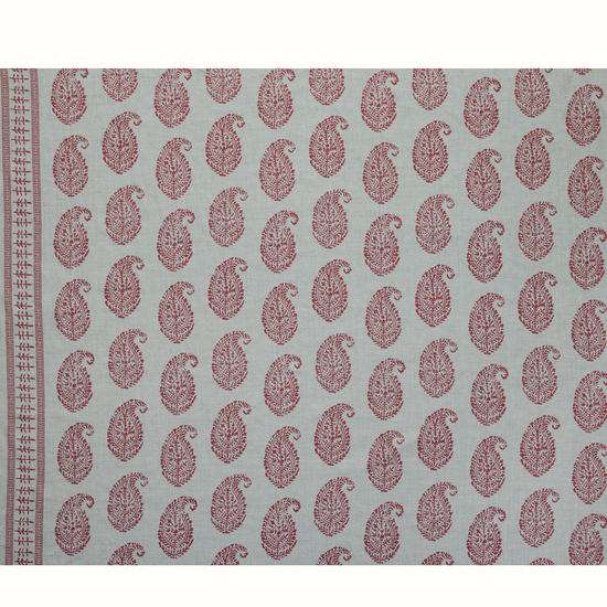 Kashmir Paisley - Red/Blue