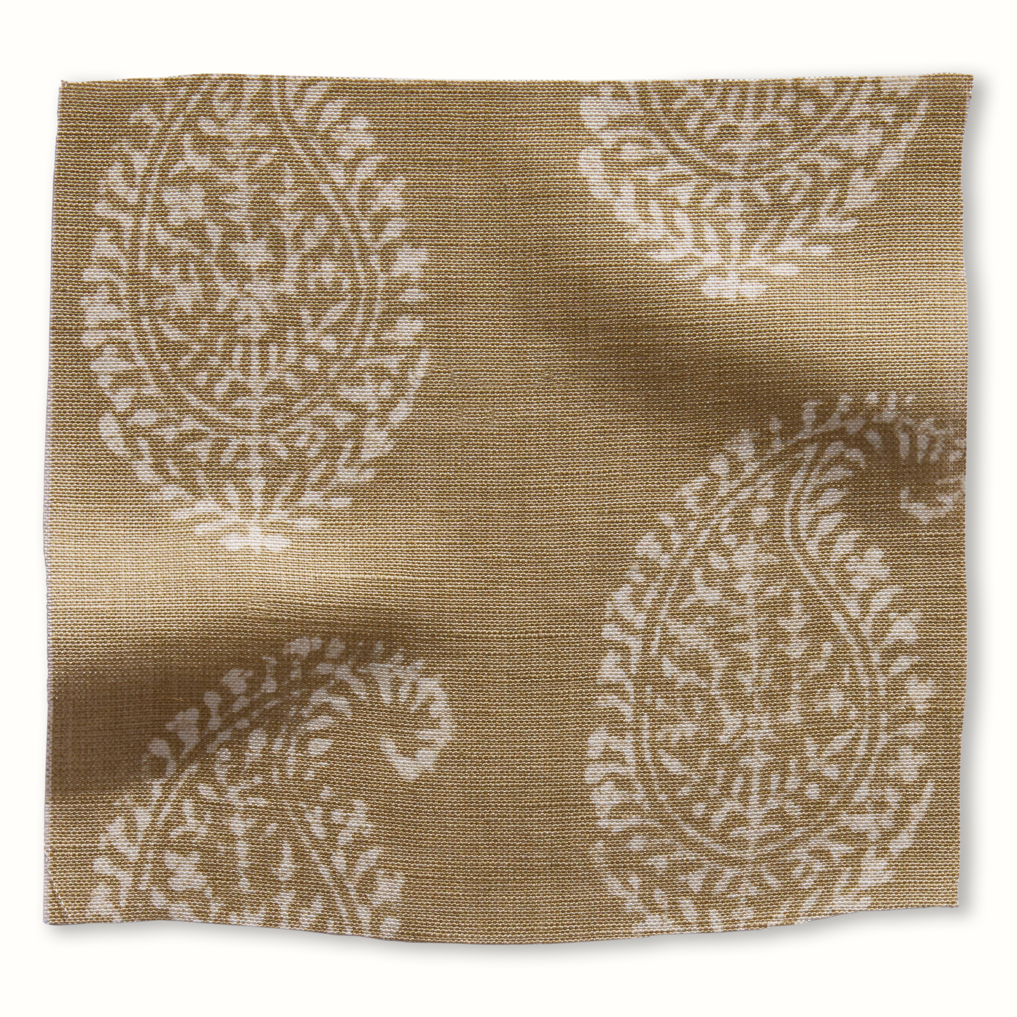 Kashmir Paisley - White/Stone