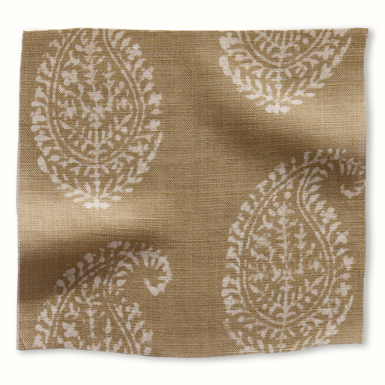Kashmir Paisley - White/Stone