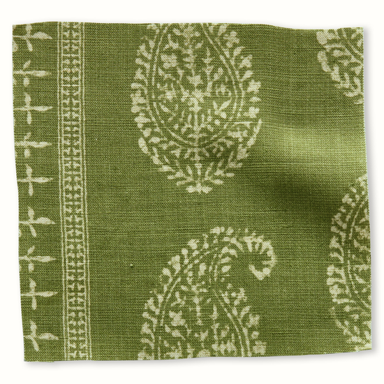 Kashmir Paisley - Tea/Green