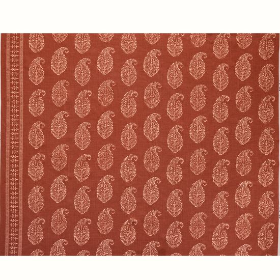 Kashmir Paisley - Tea/Red