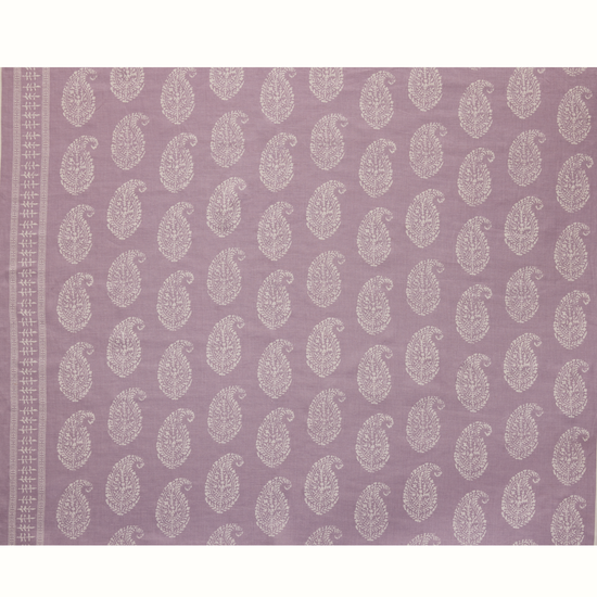 Kashmir Paisley - White/Lilac