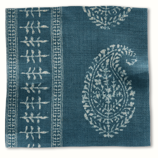 Kashmir Paisley - Tea/Indigo