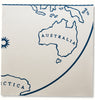 Globe - Indigo on White