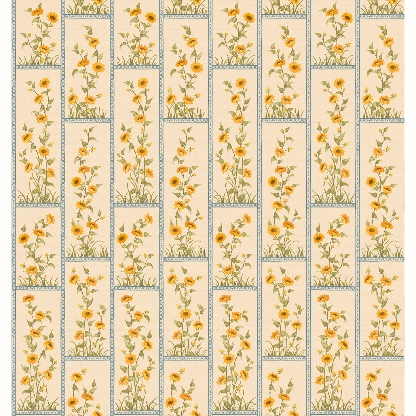 Sunflower Vignette - Blue