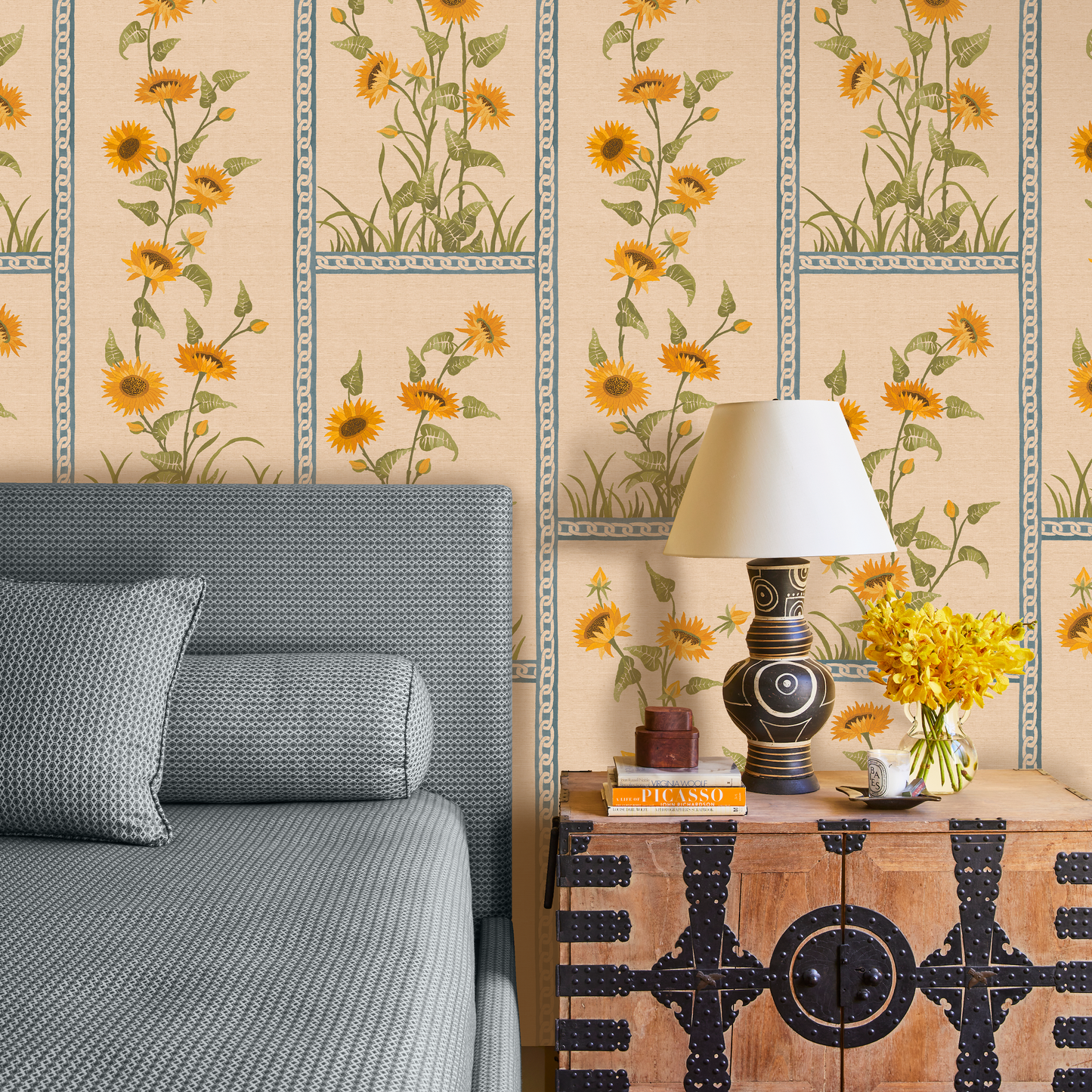 Sunflower Vignette - Blue
