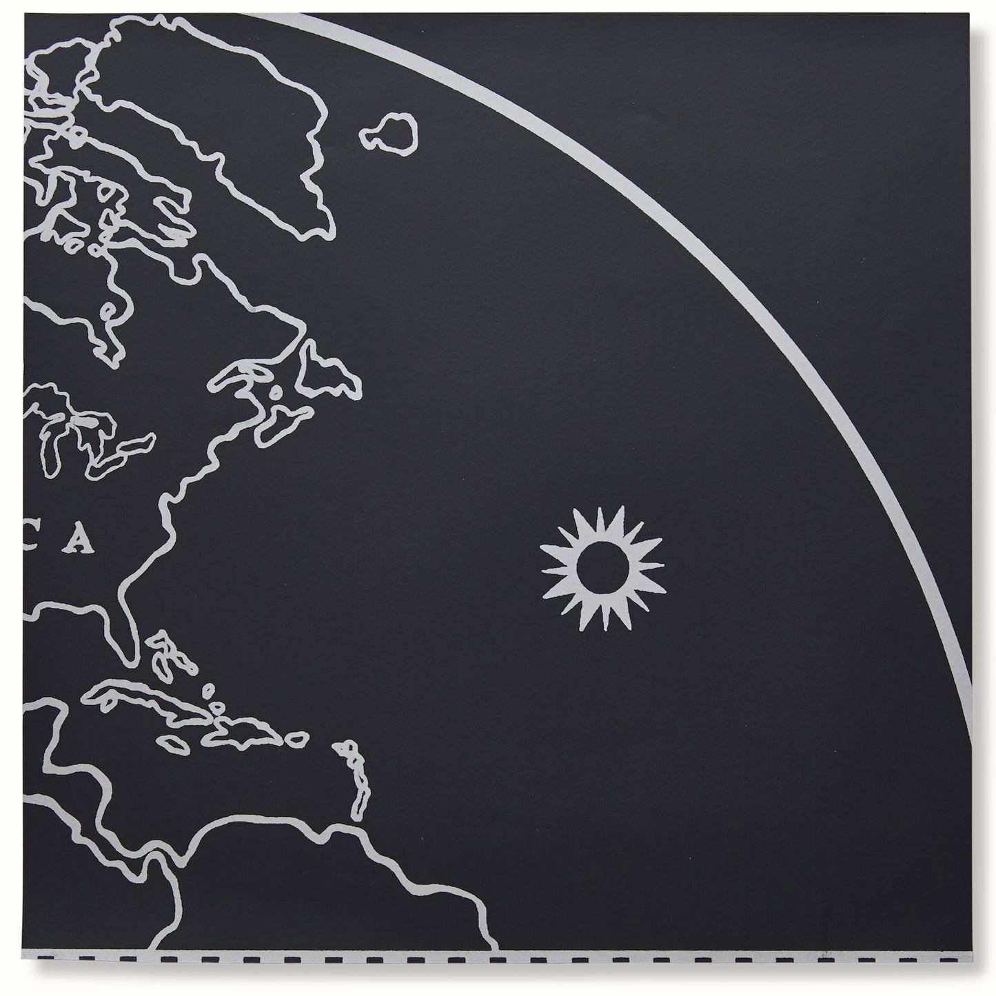 Load image into Gallery viewer, Globe - White on Gray
