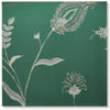 Indian Chintz - White on Green