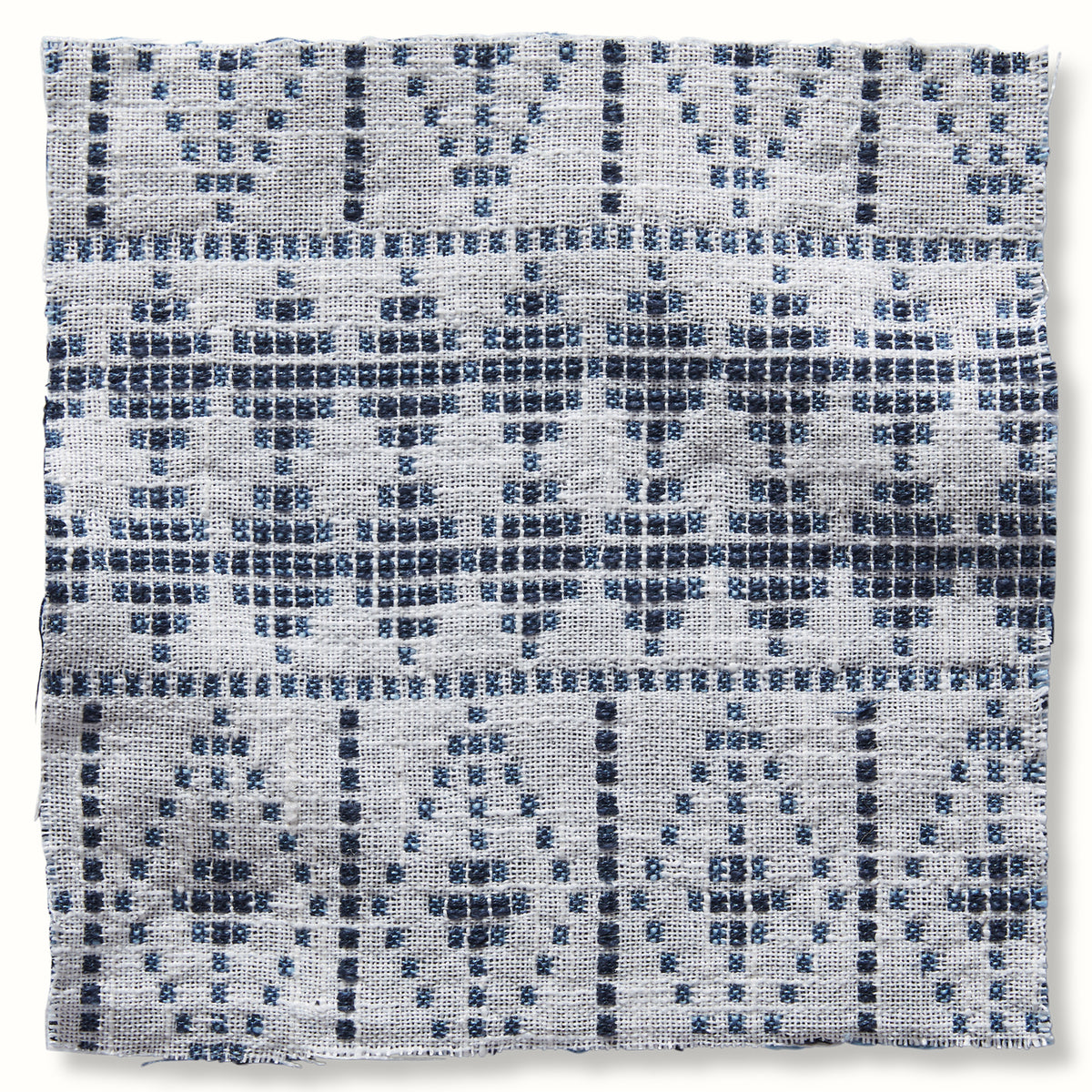 Souk - Indigo/Midnight on White – Peter Dunham Textiles