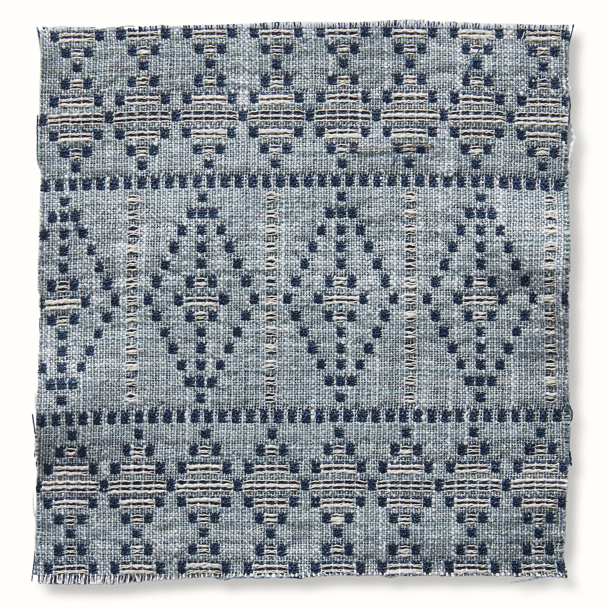 Souk - Indigo/White on Ocean – Peter Dunham Textiles